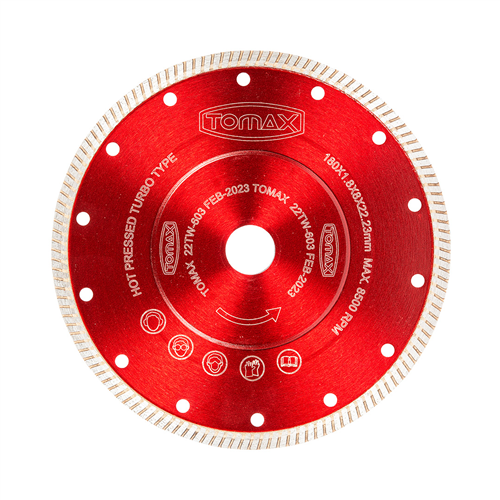 TOMAX HASSAS SERAMİK KESİCİ KIRMIZI 180x1.8x22 mm